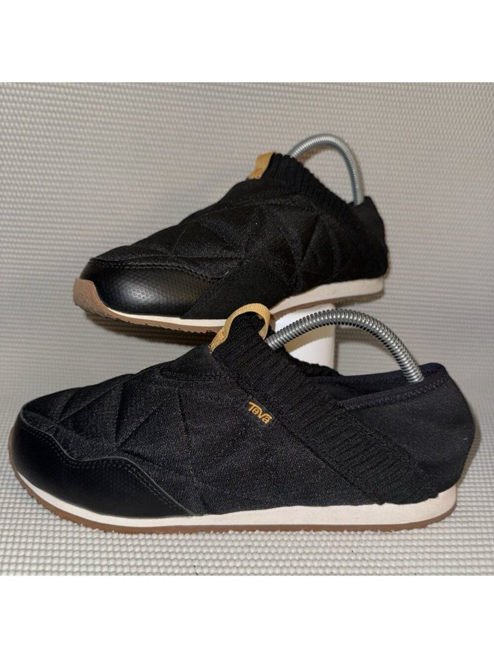 Teva ReEmber Camp Moc Unisex Comfort Quilted Slip-on Black Shoes Women Size 10